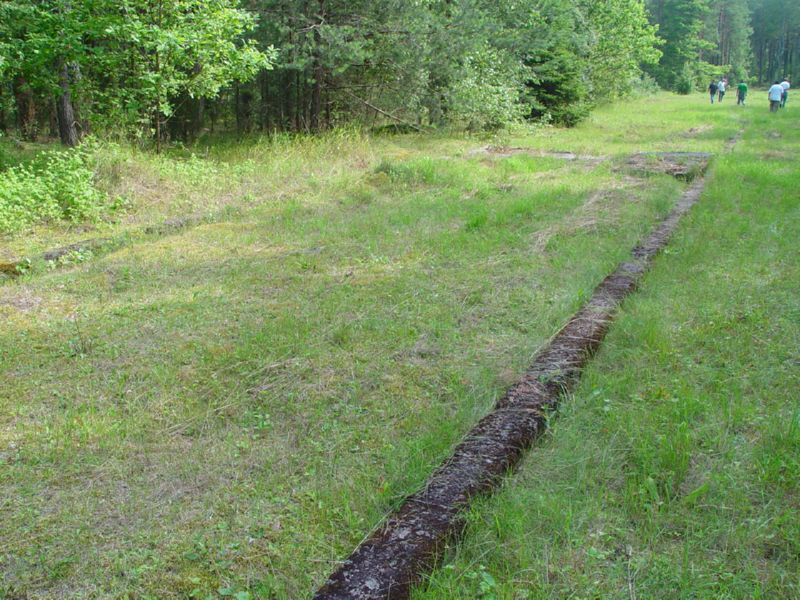 Treblinka remnants of structure foundation